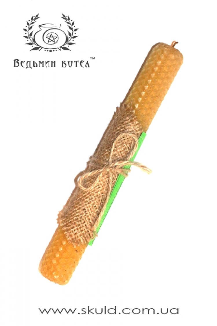 Свічка з вощини зі Звіробоєм