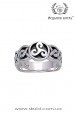 Серебряное кольцо "Трискель Жизни"