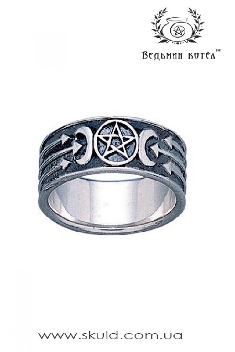 Серебряное кольцо "Триединая Богиня"