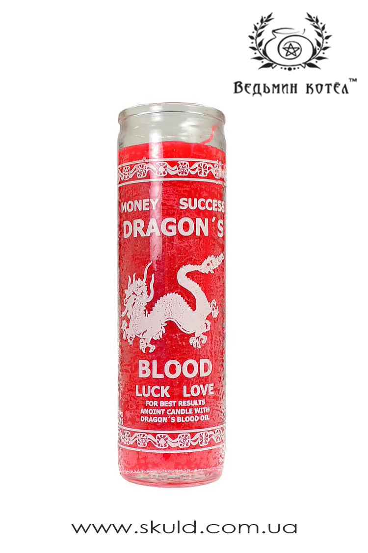 Магическая 7-ми дневная свеча "Кровь дракона"