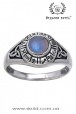 Серебряное зодиакальное кольцо